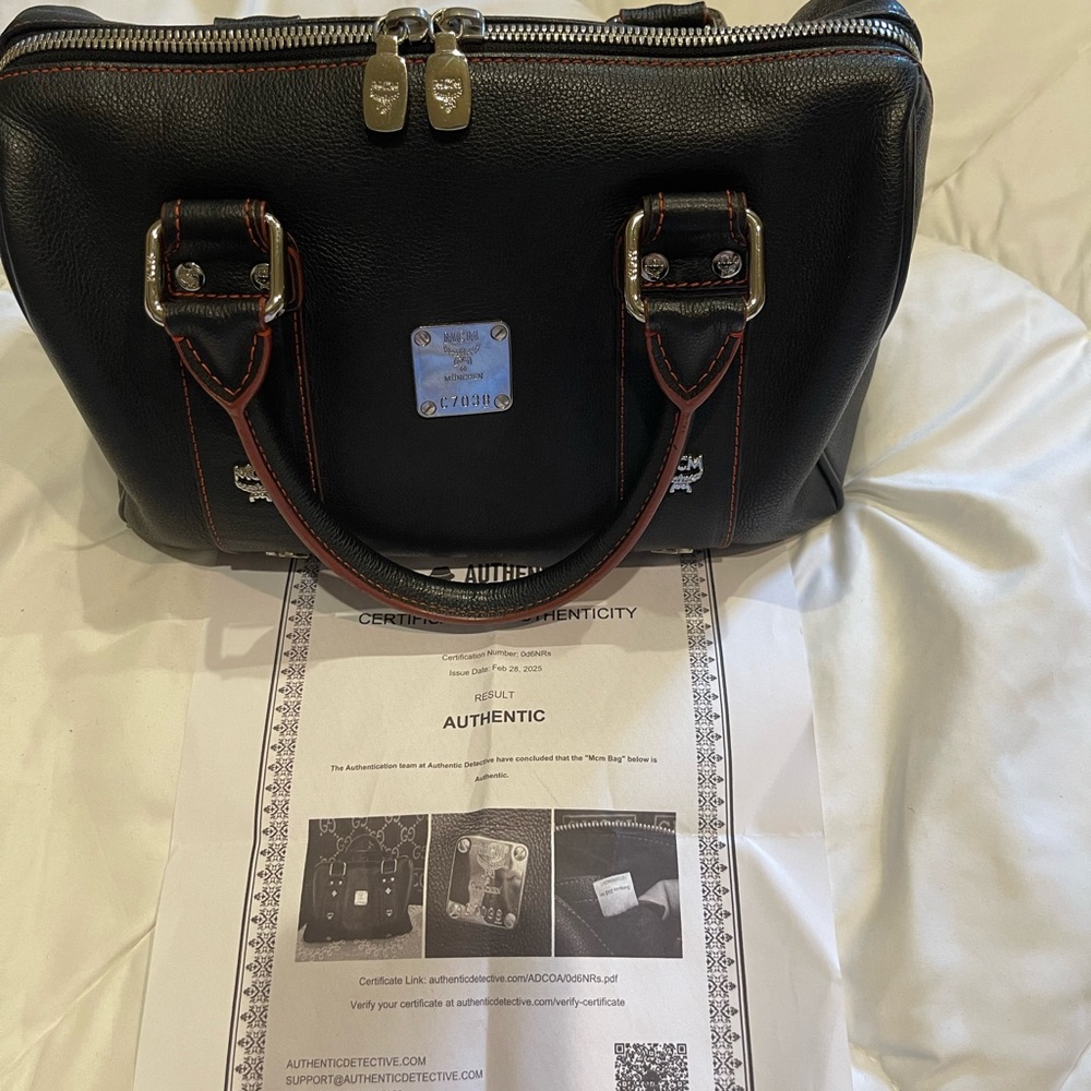 Black MCM Leather Bag
